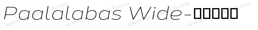 Paalalabas Wide字体转换